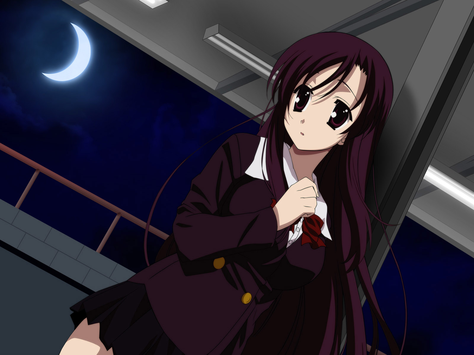 动漫少女壁纸如月光般皎洁感1600x1200