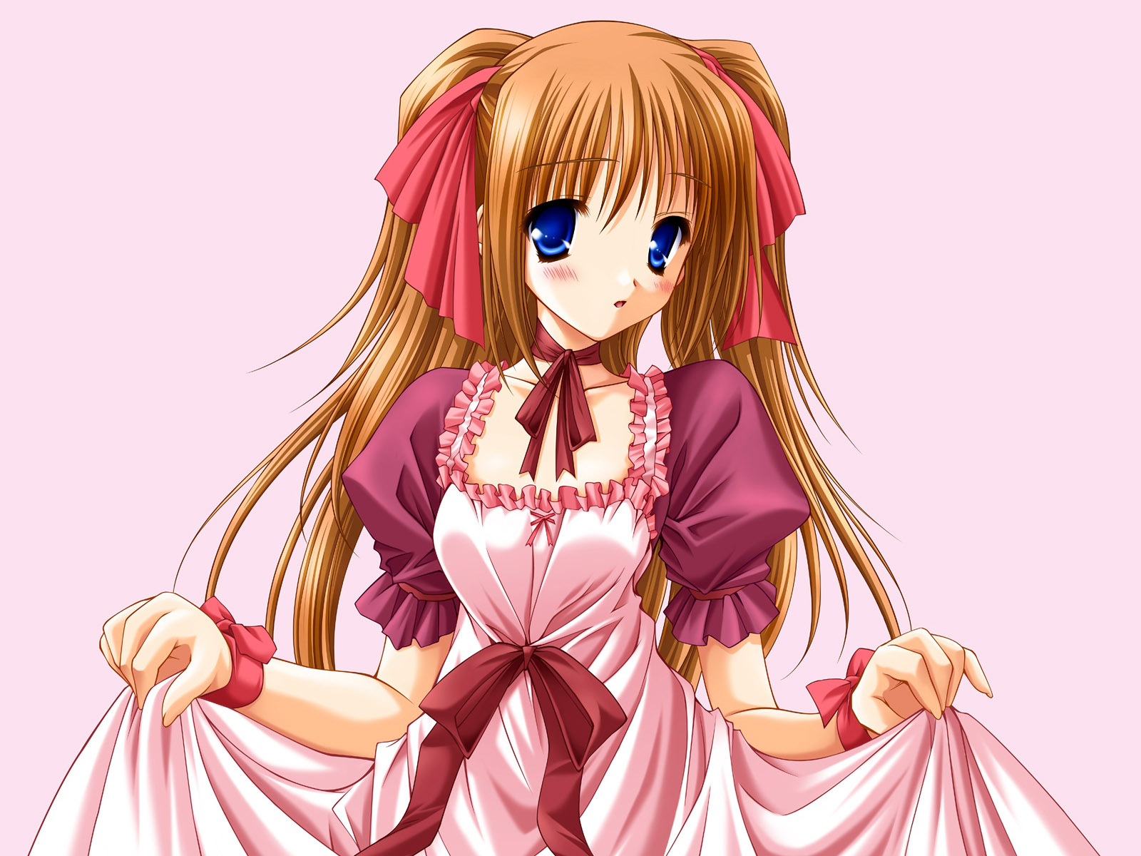 珍藏版唯美动漫少女高清壁纸1600x1200