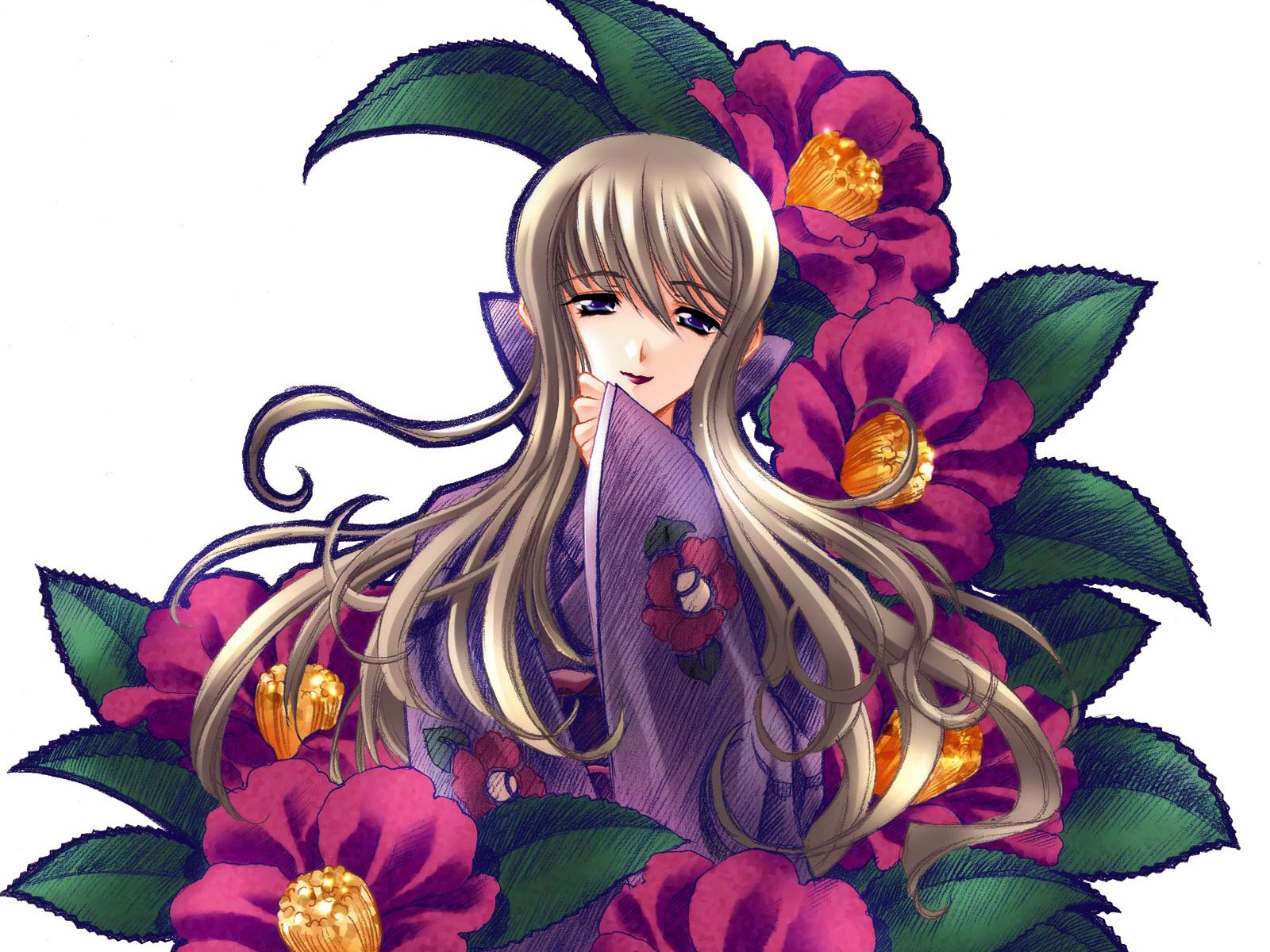 动漫少女壁纸充满了闪亮眼眸1600x1200