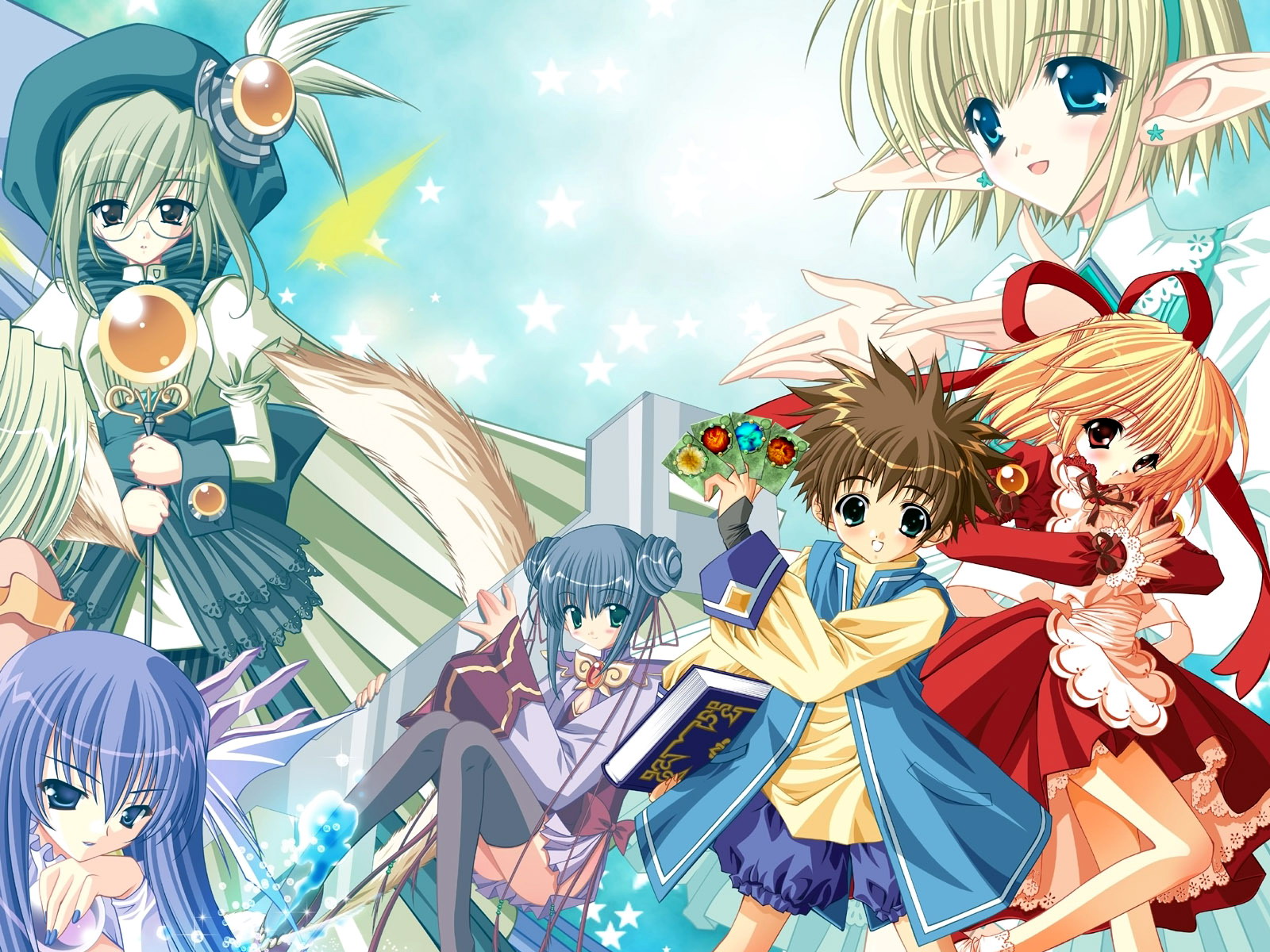 动漫少女壁纸如琥珀般凝固美1600x1200