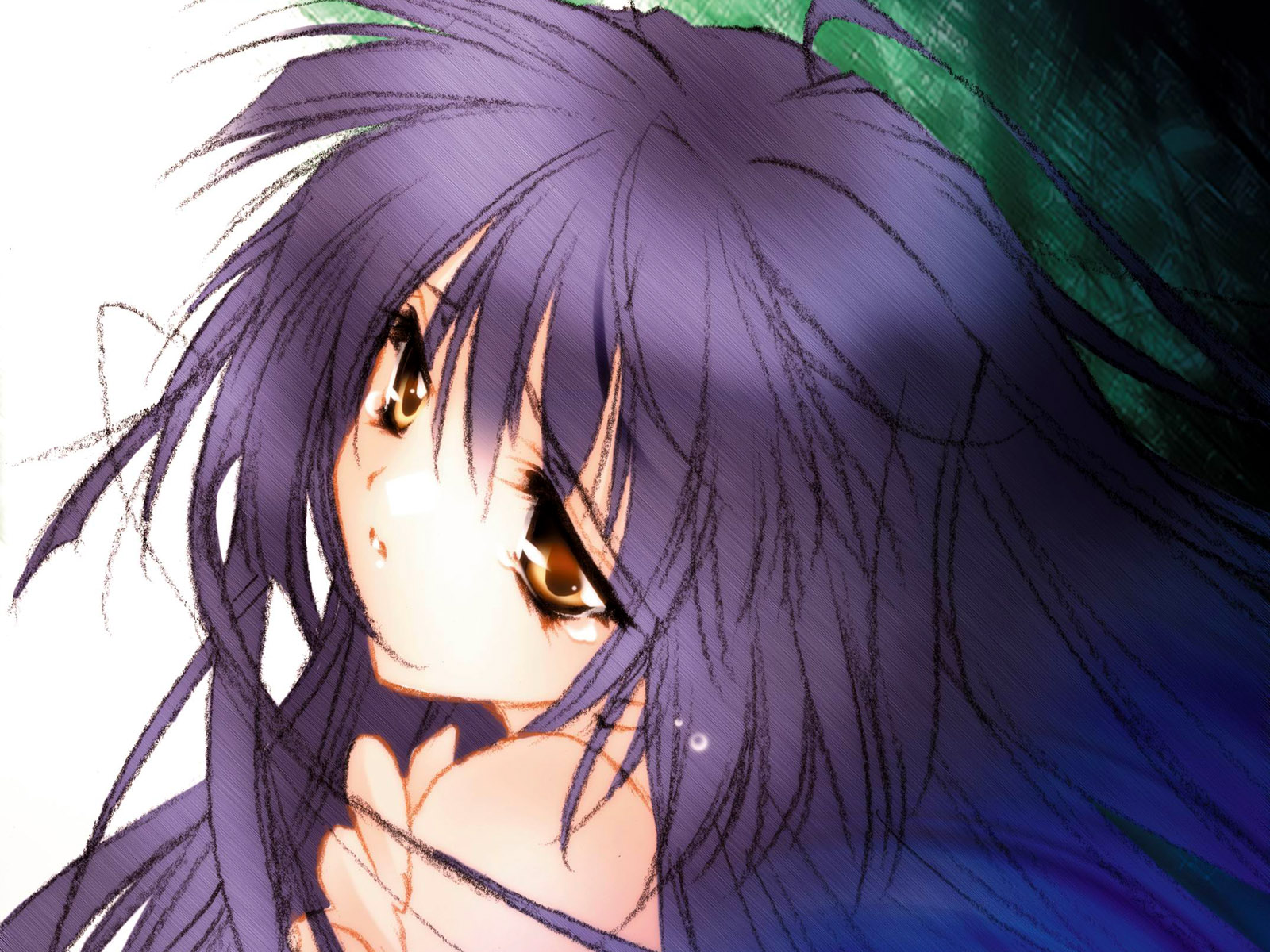 动漫少女壁纸如油画般厚重感1600x1200