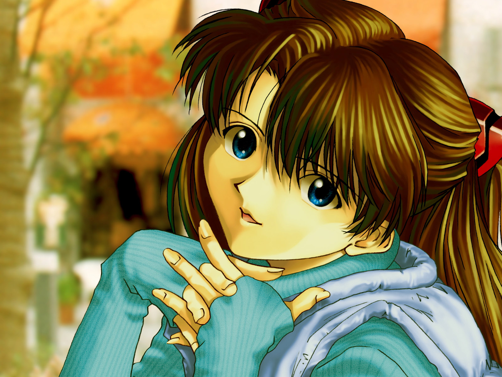 动漫少女壁纸如天籁般纯净感1600x1200