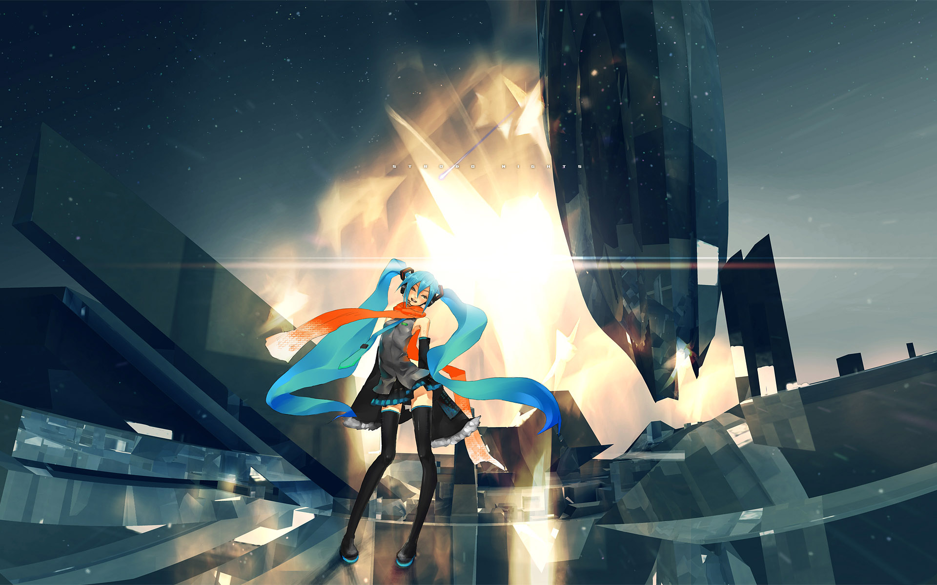 动漫少女壁纸洋溢着天真笑容1920x1200