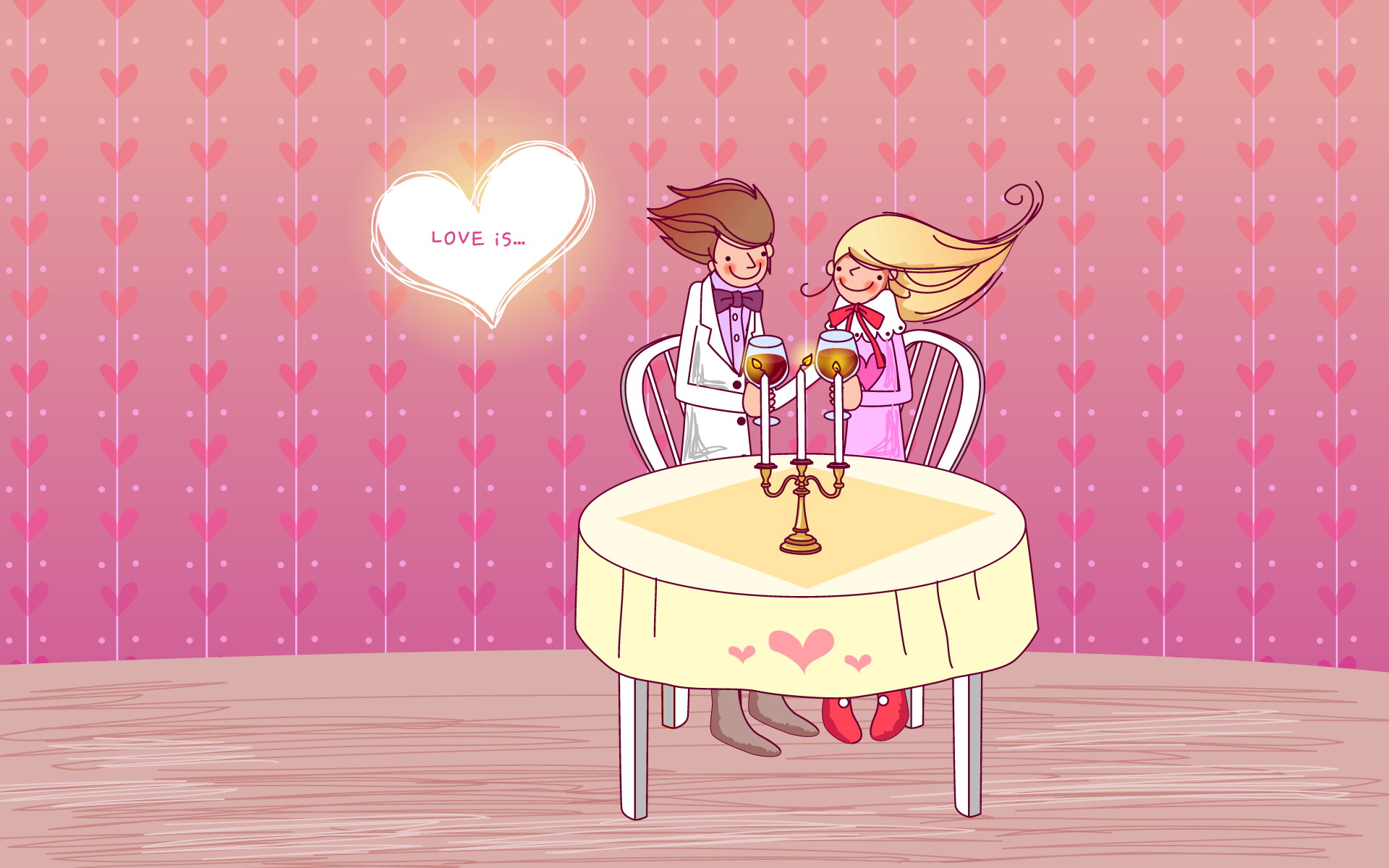 高清爱情壁纸浪漫甜蜜怦然心动1920x1200