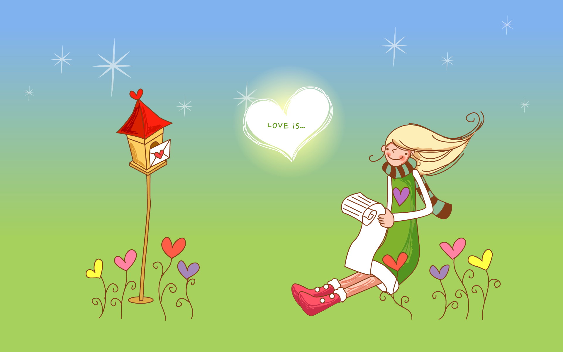 高清爱情壁纸怦然心动温柔时刻1920x1200